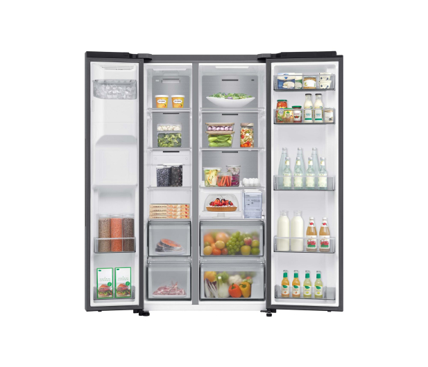 Lodówka Samsung RS70F65KETEO No Frost 178,4cm Szczotkowana Stal Dystrybutor Wody Kostkarka AI 640L - 1337810 - zdjęcie 4